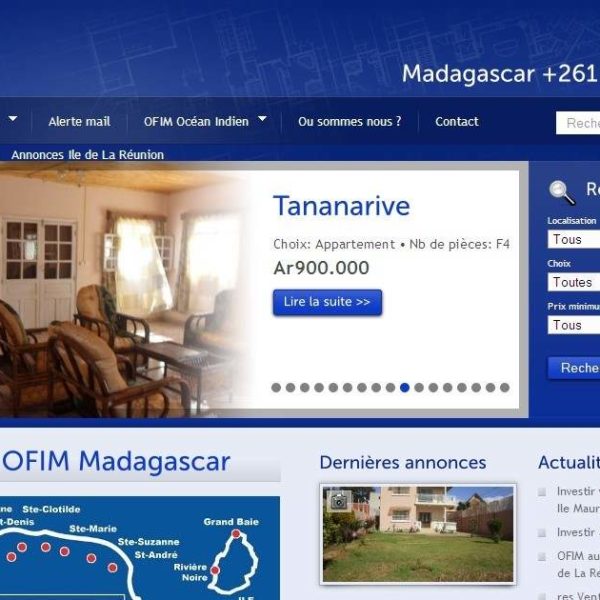 L’agence OFIM sis à Madagascar, véritable leader du marché immobilierlocal.