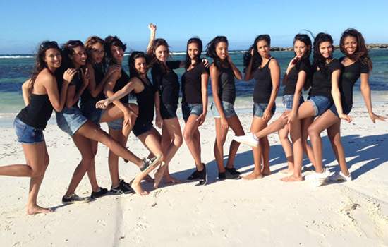 Les 12 finalistes de Miss Réunion à Madagascar