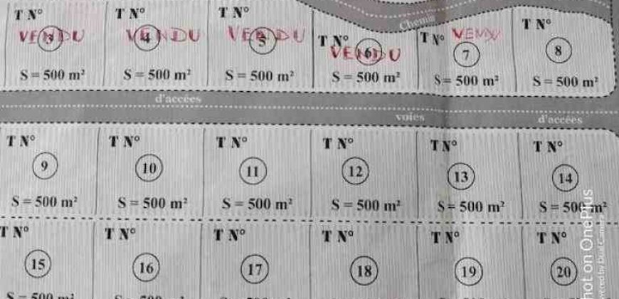 A vendre : Lots de terrains aménagés de 500 m² à 10 minutes du Lycée Français d’Ambatobe