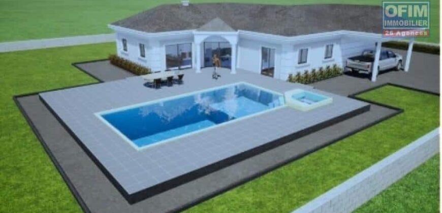 Villa F4 plain pied avec piscine, Ambohibao