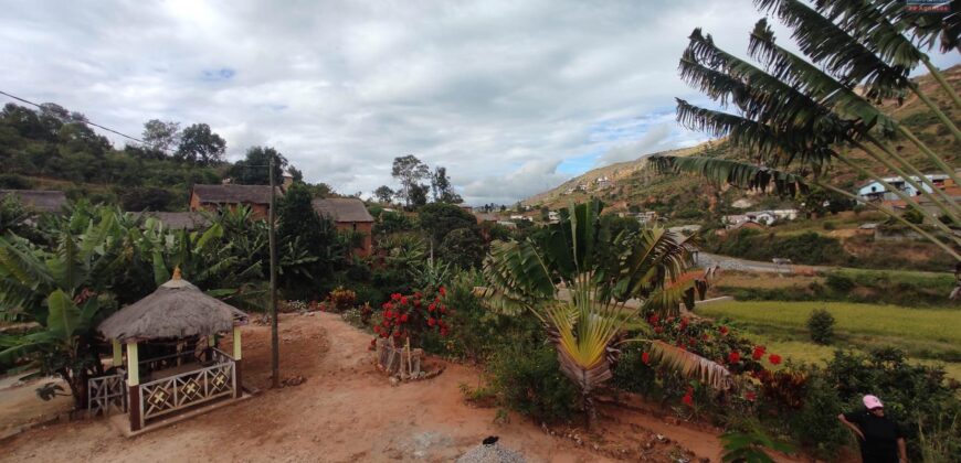 Maison F4 + annexes à vendre sur 2213 m² de terrain proche de la RN2 à Ambohimalaza