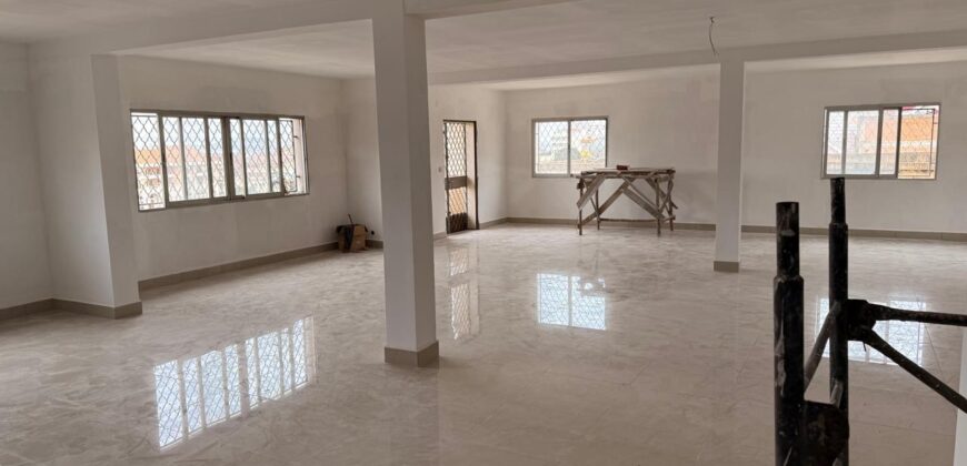 À louer un grand local professionnel ou commercial de 750 m2 situé en bord de route à Analakely