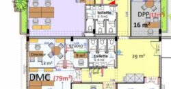 À louer un grand bureau de 508 m2 situé dans un immeuble sécurisé à Ankorondrano