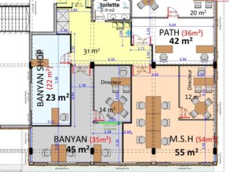 Location d’un local professionnel de 251 m2 situé au coeur d’un quartier d’affaires dynamique à Ankorondrano