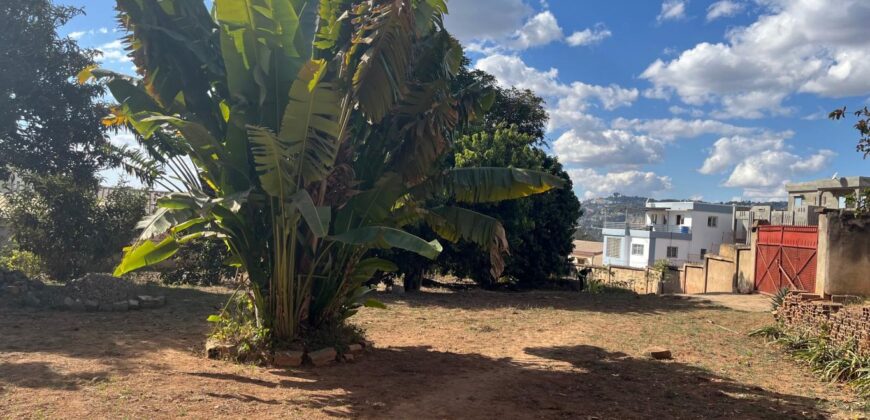 Vente d’une petite villa de 60 m2 sur un terrain de 1485 m2 située dans un secteur calme à Ambatomaro