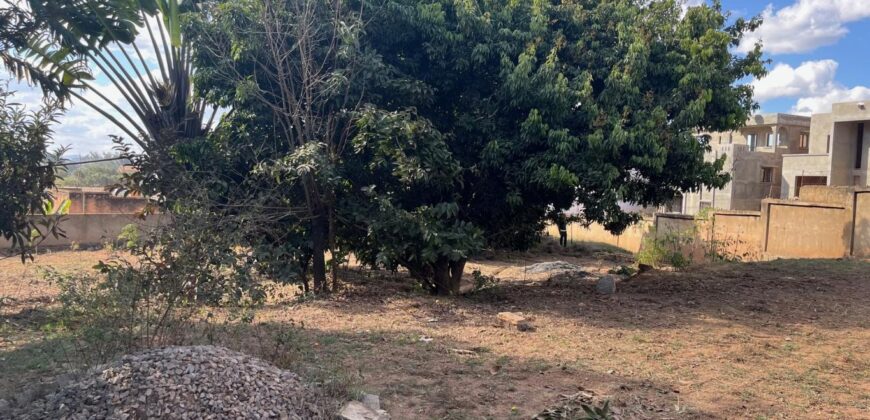 Vente d’une petite villa de 60 m2 sur un terrain de 1485 m2 située dans un secteur calme à Ambatomaro