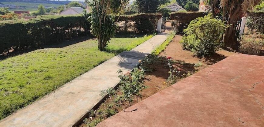 En location maison de plain-pied de type F5 sur un terrain arboré de 1200 m2 située à Talatamaty