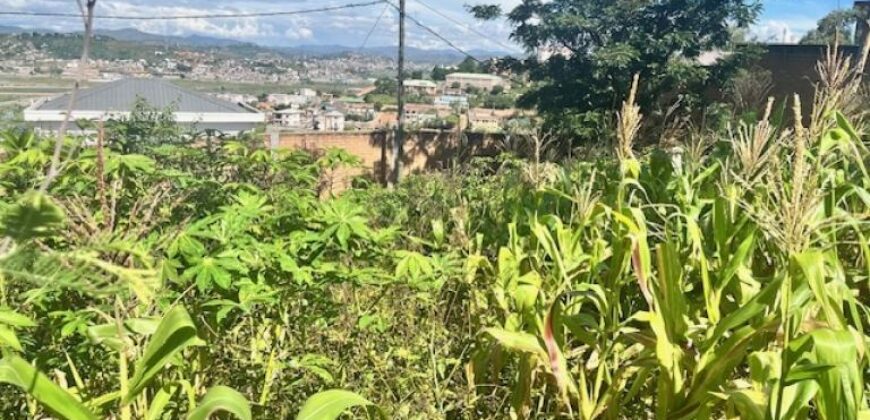 À vendre un terrain clôturé prêt à bâtir de 596 m2 situé à Ambatomaro Antsobolo